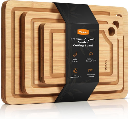 Bamboo Kitchen Cutting Board Set