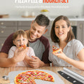 12" x 14" Aluminum Pizza Peel with Foldable Handle & Rocker Cutter