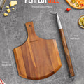 12 Inch Natural Wooden Pizza Peel