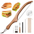 Bread Knife Set, Acacia Wood(15.7")