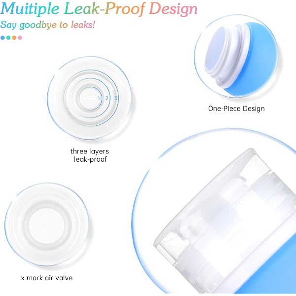 Travel Bottles 4Pack Leak Proof Silicone