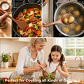 9-Piece Acacia Wood Kitchen Utensils Set with Holder & Spoon Rest