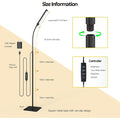 Aisutha LED Floor Lamp, Reading Lamps Adjustable Stepless Colors & Brightness Standing Lamp, Nail Tech Lamp, Lash Light for Eyelash