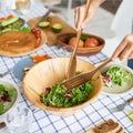 Natural Teak Wooden Kitchen Utensil - Comfort Grip Cooking Spoons-Three line shovel