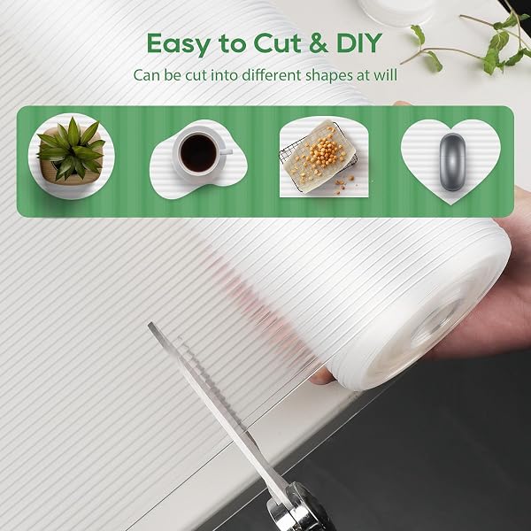 Anoak Shelf Liner Cabinet Liner Non-Slip Drawer Liner 12 in x 20 FT(240 in) | Strong Grip Non Adhesive Washable Waterproof Durable Clear Shelf Liners for Kitchen, Drawer, Storage, Refrigerator