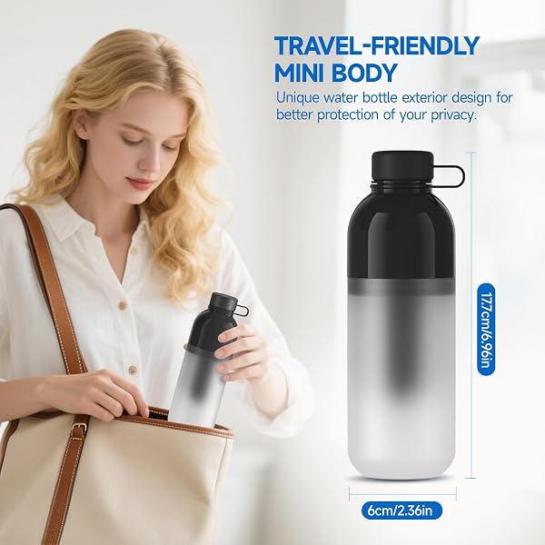 Morfone Portable Bidet for Travel, High Pressure Electric Handheld Sprayer 350ML with Dual Spray Modes, USB-C Rechargeable Waterproof Travel Bidet for Women, Men, Postpartum, Personal Hygiene(Black) | Dual Spray Modes, USB-C Rechargeable Waterproof Travel Bidet for Women, Men, Postpartum, Personal Hygiene(Black)