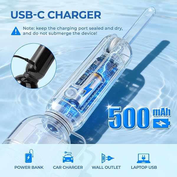 Morfone Portable Bidet for Travel, High Pressure Electric Handheld Sprayer 350ML with Dual Spray Modes, USB-C Rechargeable Waterproof Travel Bidet for Women, Men, Postpartum, Personal Hygiene(Black) | Dual Spray Modes, USB-C Rechargeable Waterproof Travel Bidet for Women, Men, Postpartum, Personal Hygiene(Black)