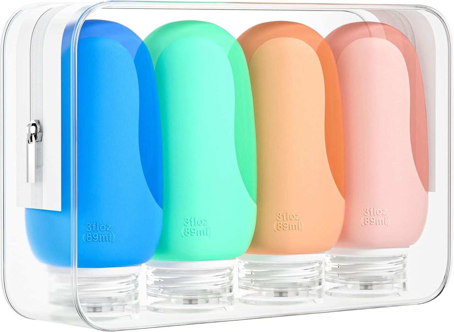 Travel Bottles 4Pack Leak Proof Silicone