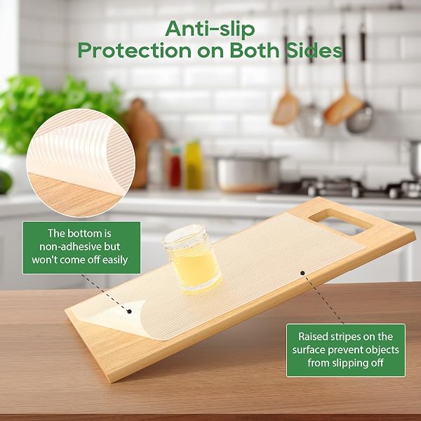 Anoak Shelf Liner Cabinet Liner Non-Slip Drawer Liner 12 in x 20 FT(240 in) | Strong Grip Non Adhesive Washable Waterproof Durable Clear Shelf Liners for Kitchen, Drawer, Storage, Refrigerator