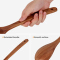 9-Piece Acacia Wood Kitchen Utensils Set with Holder & Spoon Rest