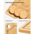 Bamboo Cutting Board for Kitchen, Knife-Friendly Wooden Cutting Boards Set 3-Piece with Juice Groove, Durable Chopping Boards for Meat, Vegetables, Fruits, Cheese(Natural)