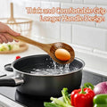 ACMETOP Wooden Spoons for Cooking, 9 Pcs Natural Teak Kitchen Utensil Set with Utensils Holder & Spoon Rest, Wooden Cooking Utensils for Nonstick Pans & Cookware