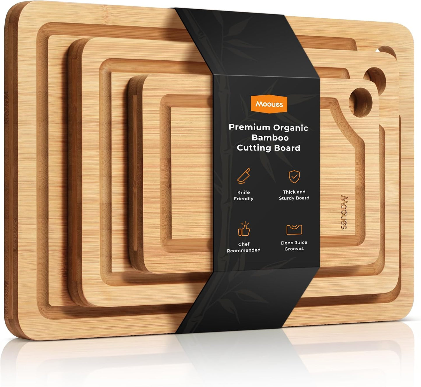 Bamboo Kitchen Cutting Board Set