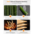 Bamboo Cutting Board for Kitchen, Knife-Friendly Wooden Cutting Boards Set 3-Piece with Juice Groove, Durable Chopping Boards for Meat, Vegetables, Fruits, Cheese(Natural)