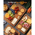 Bamboo Cutting Board for Kitchen, Knife-Friendly Wooden Cutting Boards Set 3-Piece with Juice Groove, Durable Chopping Boards for Meat, Vegetables, Fruits, Cheese – Multi-Purpose, Kitchen Gifts