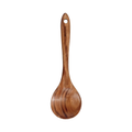 Natural Teak Wooden Kitchen Utensil - Comfort Grip Cooking Spoons-stirring spoon