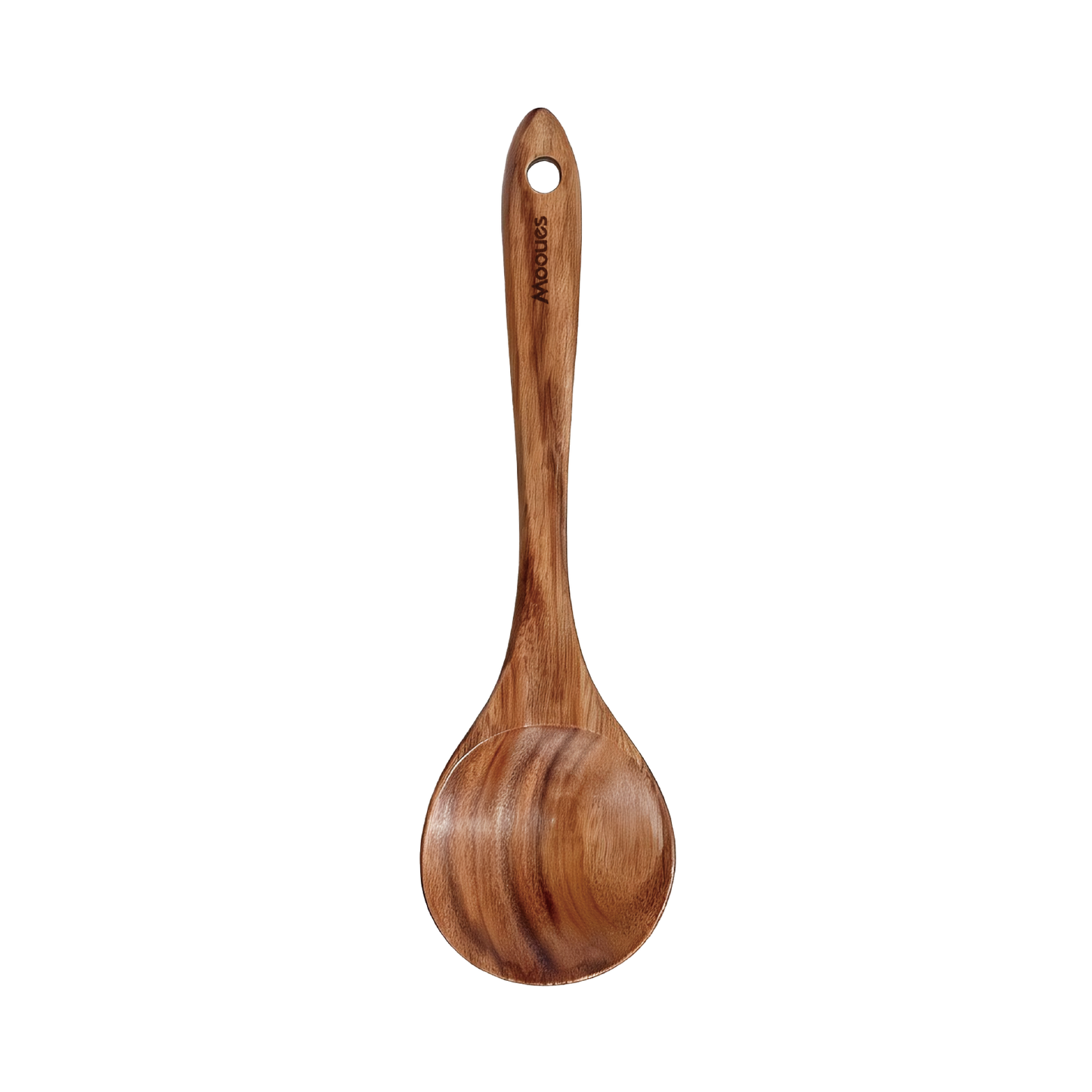Natural Teak Wooden Kitchen Utensil - Comfort Grip Cooking Spoons-stirring spoon