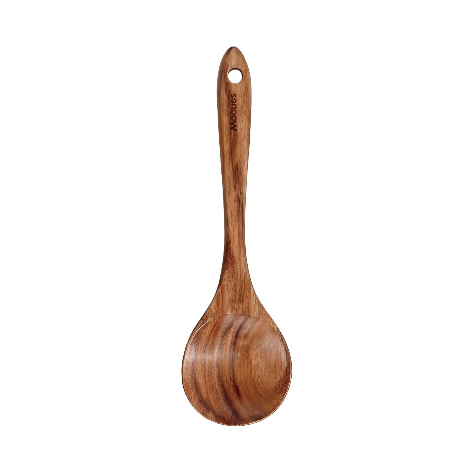 Natural Teak Wooden Kitchen Utensil - Comfort Grip Cooking Spoons-stirring spoon