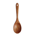 Natural Teak Wooden Kitchen Utensil - Comfort Grip Cooking Spoons-salad spoon
