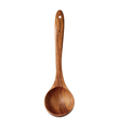 Natural Teak Wooden Kitchen Utensil - Comfort Grip Cooking Spoons-soup spoon