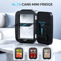 BEICHEN 4 liter mini fridge capacity and exterior and interior dimensions
