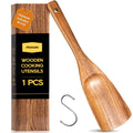 Wooden Spatula – Teak Wood for Cooking, Mixing & Serving