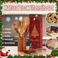 9-Piece Teak Cooking Utensil Set – Christmas Gift Box