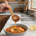 3-Piece Wooden Soup Ladle Set