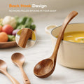 3-Piece Wooden Soup Ladle Set