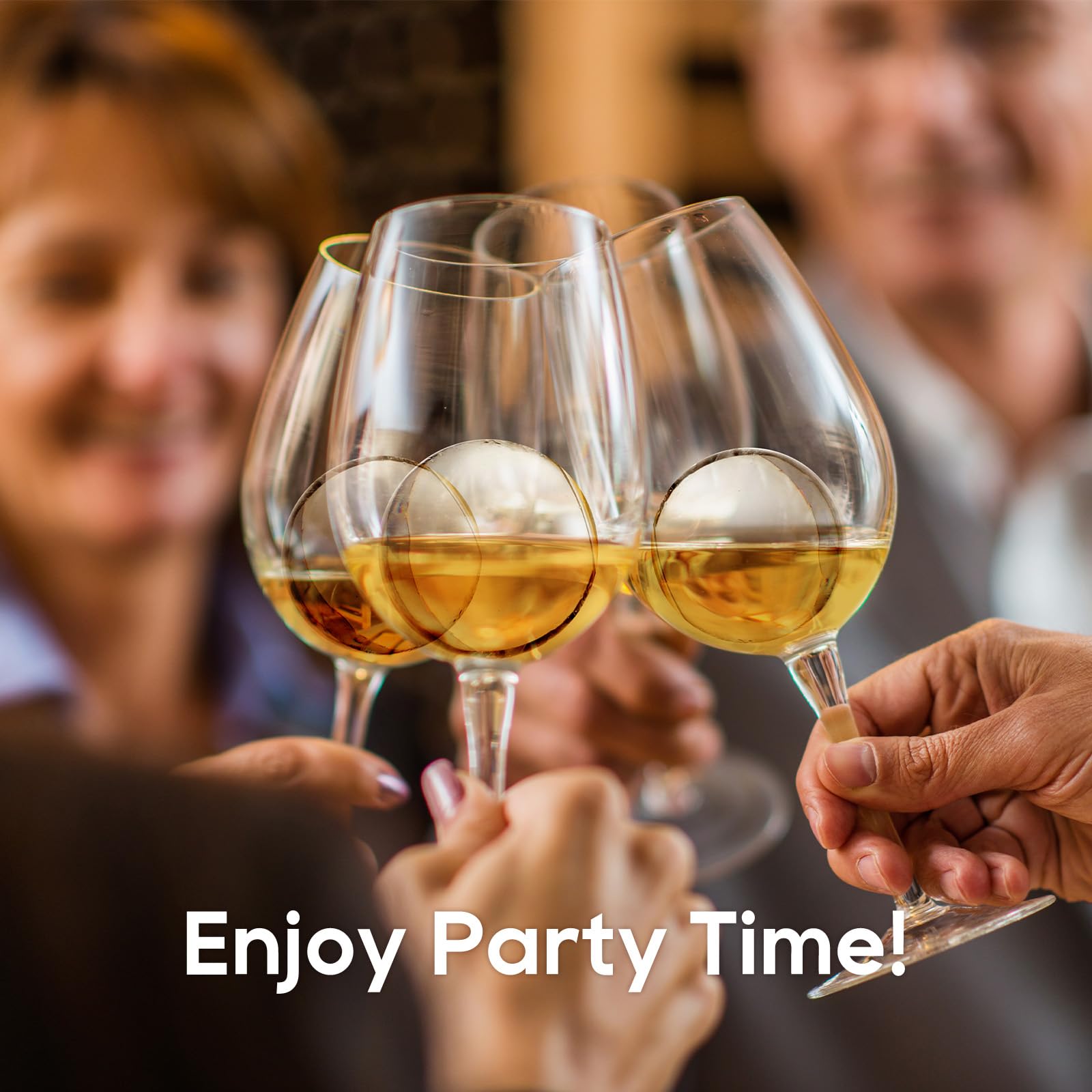 8-Pack Ice Ball Maker – 2 Inch Round Silicone Molds