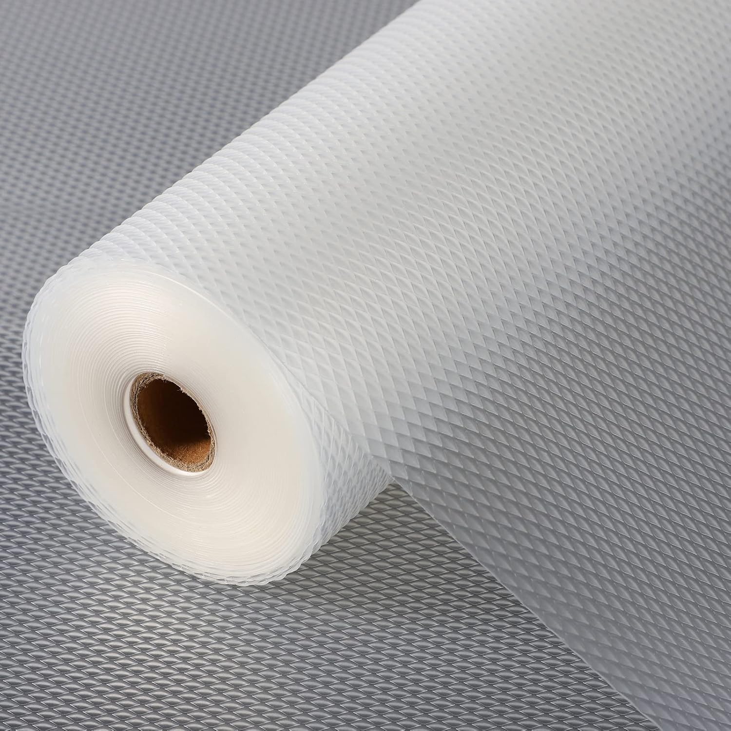 Anoak Clear Diamond Shelf Liner — 12 in × 15 ft · 1 roll